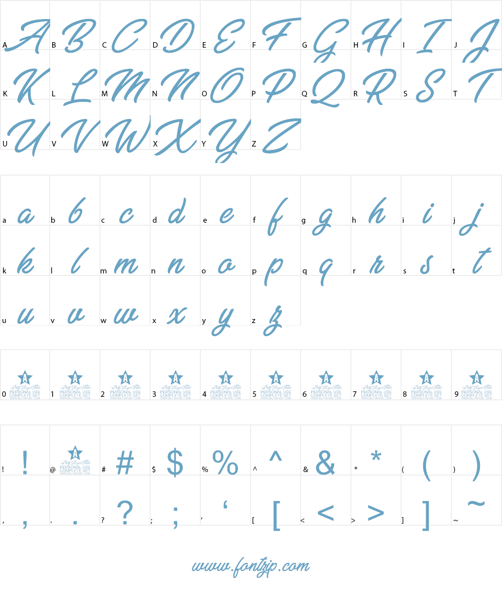 Sugar Kisses Personal Use Font Character
